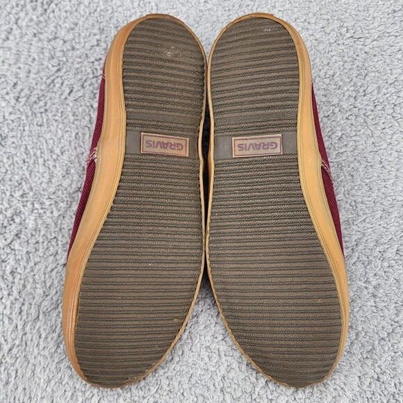 Gravis Women's Booties Sz 8 Maroon Canvas Lace Up Casual Shoes Preppy - Picture 7 of 10